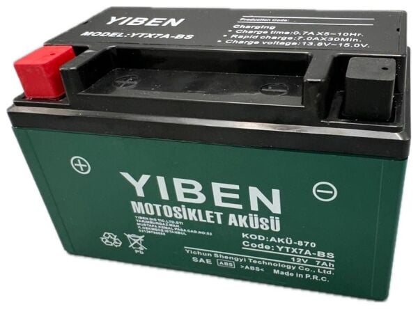 Sccoter 50cc 80 cc Akü Ytx7A-BS