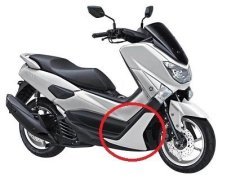 Nmax 125 ön Alt Sağ Grenaj Füme