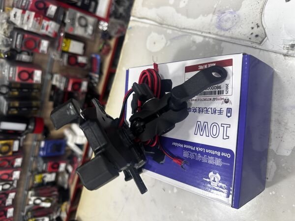 Motosiklet Telefon Tutucu Kablosuz Hızlı Şarzlı