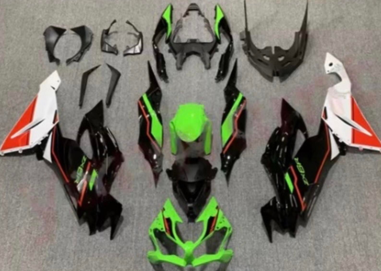 Kawasaki ZX-6R 2019-2022 Yeşil Grenaj Seti