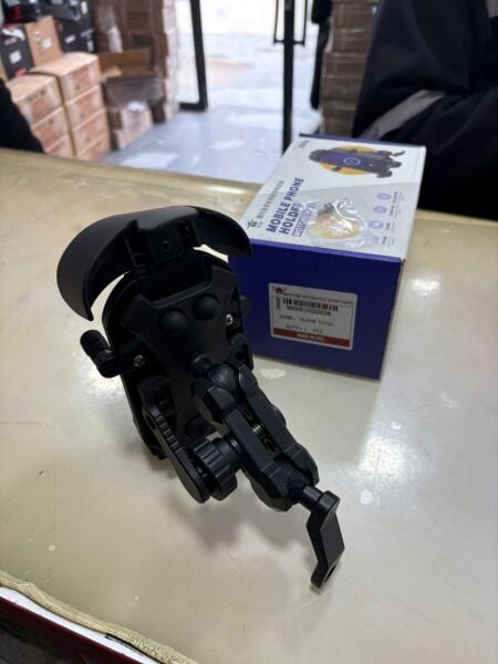 Motosiklet Telefon Tutucu Titreşim Engelleme Lastikli