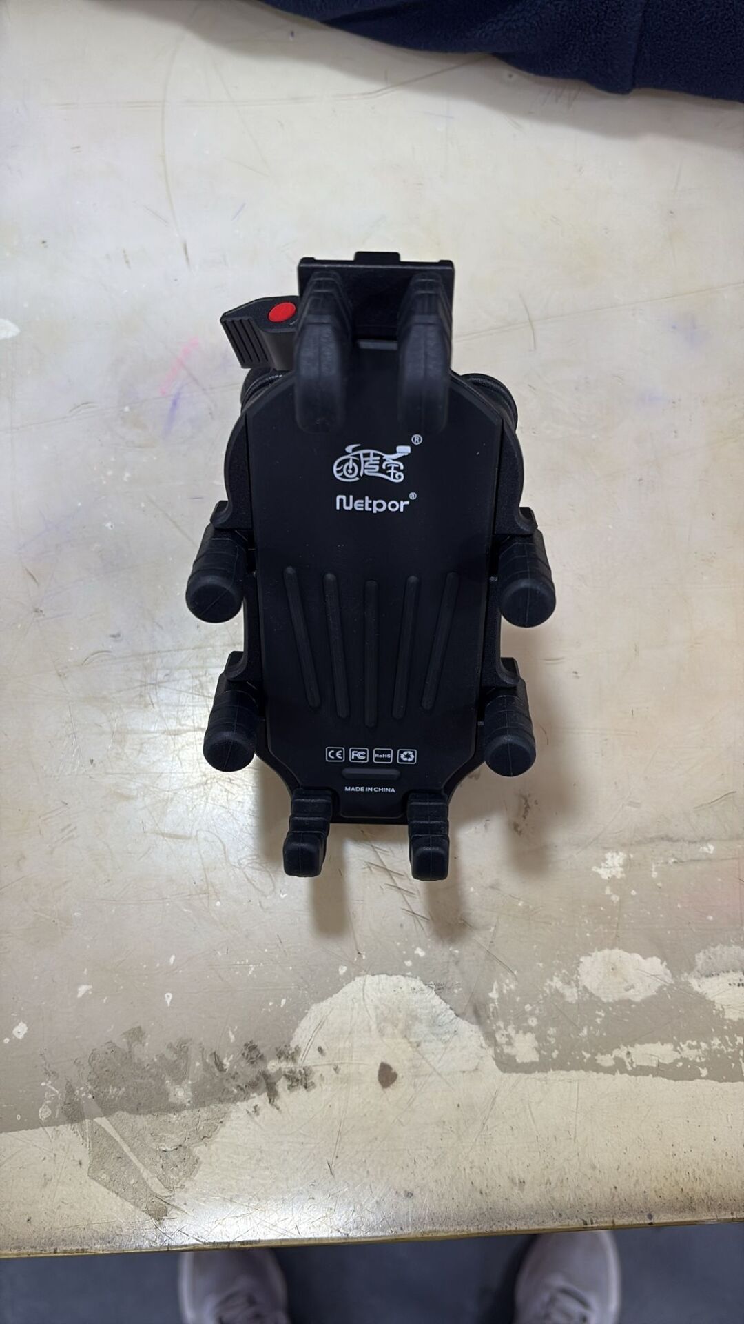 Motosiklet Telefon Tutucu Titreşim Engelleme Lastikli Kızaklı