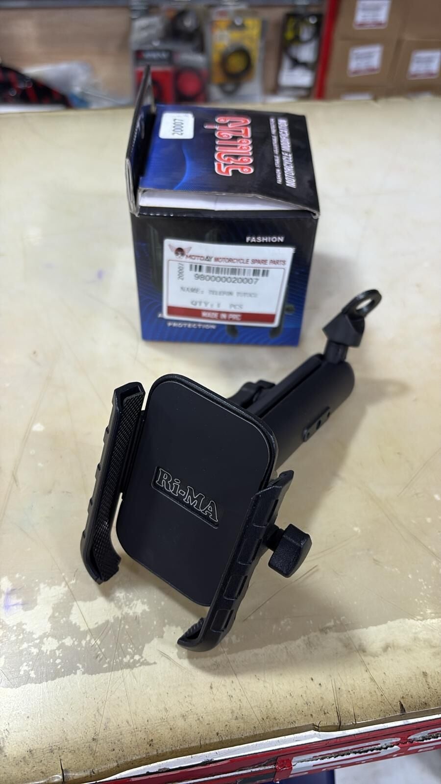 Motorsiklet Telefon Tutucu Metal Gövde