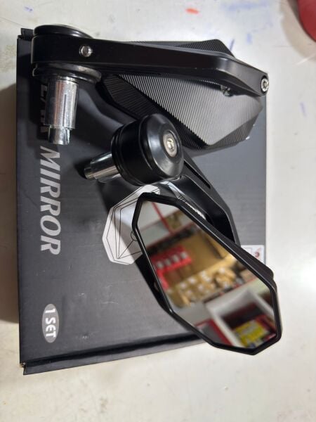 Universal Alüminyum Kaliteli Motosiklet Gidon Dikiz Aynası (1 Çift) 22MM