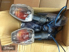 1000 RR Beyaz Camlı Sinyal Seti