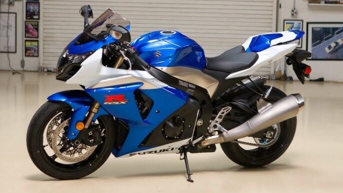 Suzuki Gsx-r 1000 Mavi Beyaz 2009-16 Grenaj Seti