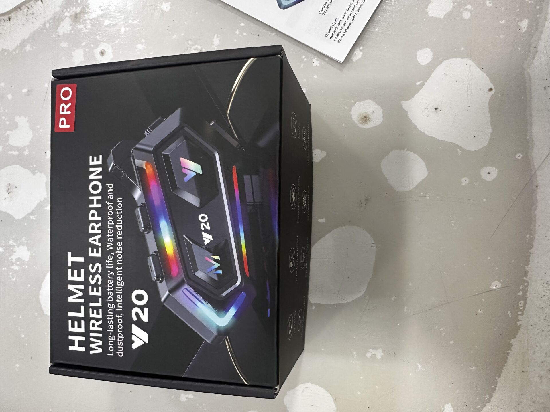 Y20 Siyah Bluetooth Motosiklet Kulaklığı Intercom