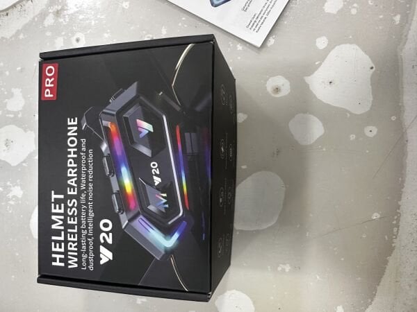 Y20 Siyah Bluetooth Motosiklet Kulaklığı Intercom